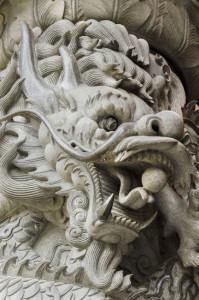 dragons carvings